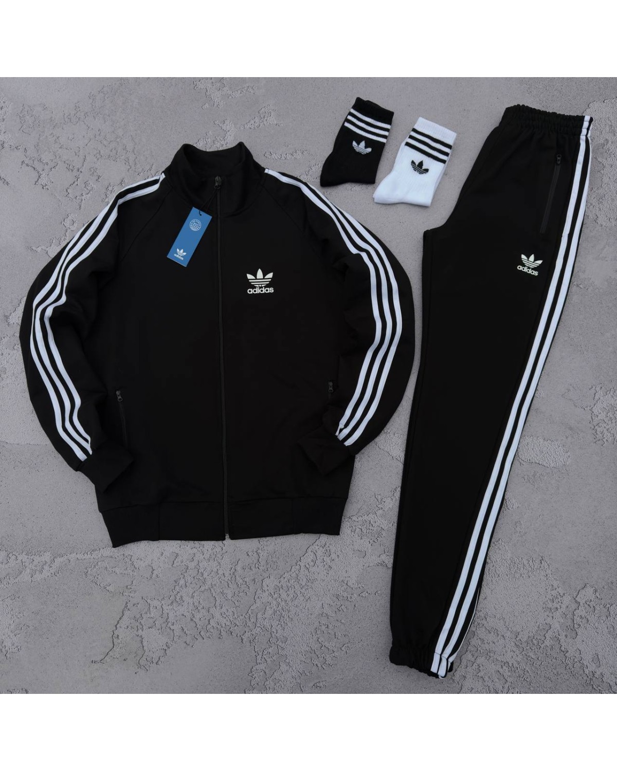 Костюм Adidas олімпійка - штани чорні