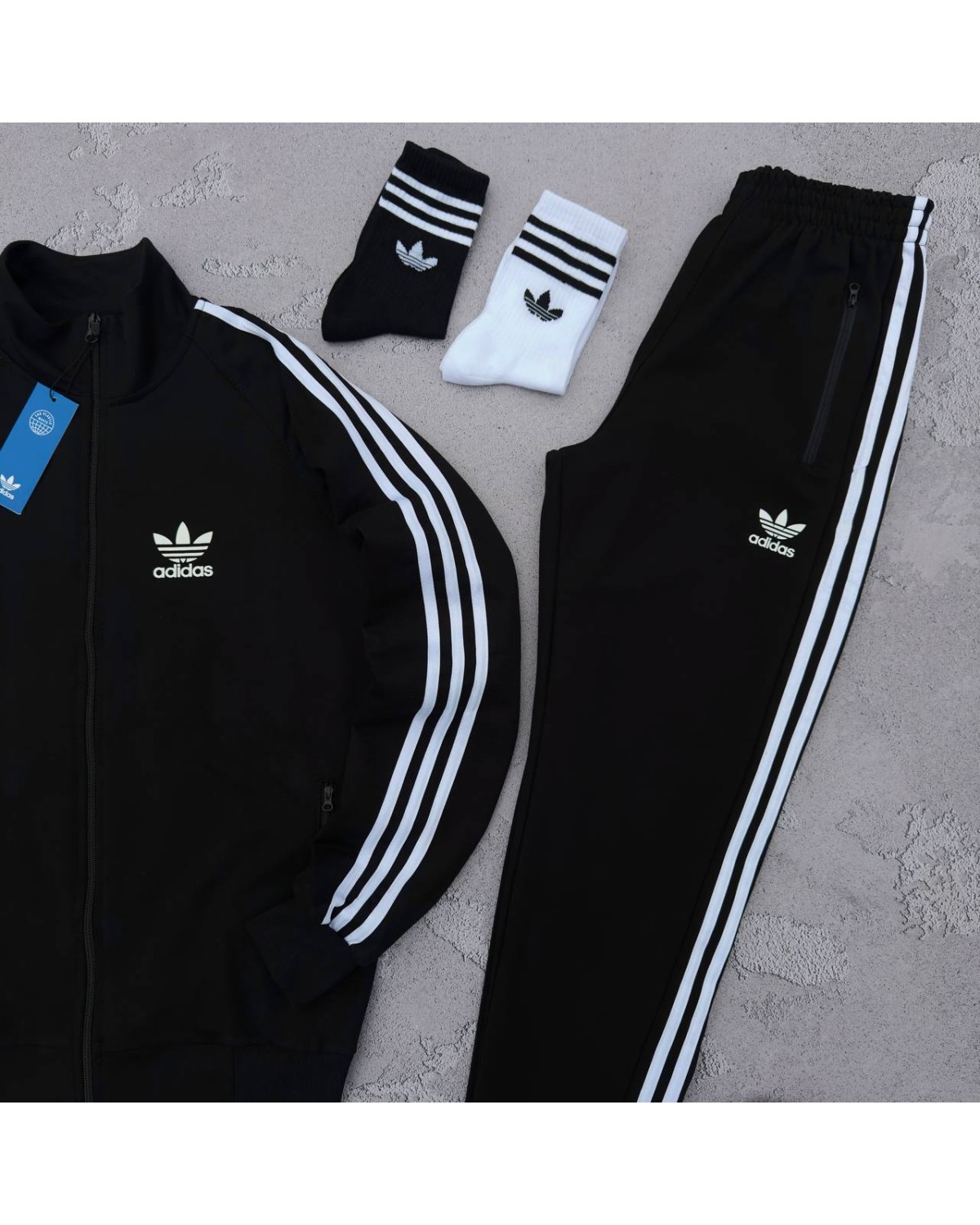 Костюм Adidas олімпійка - штани чорні