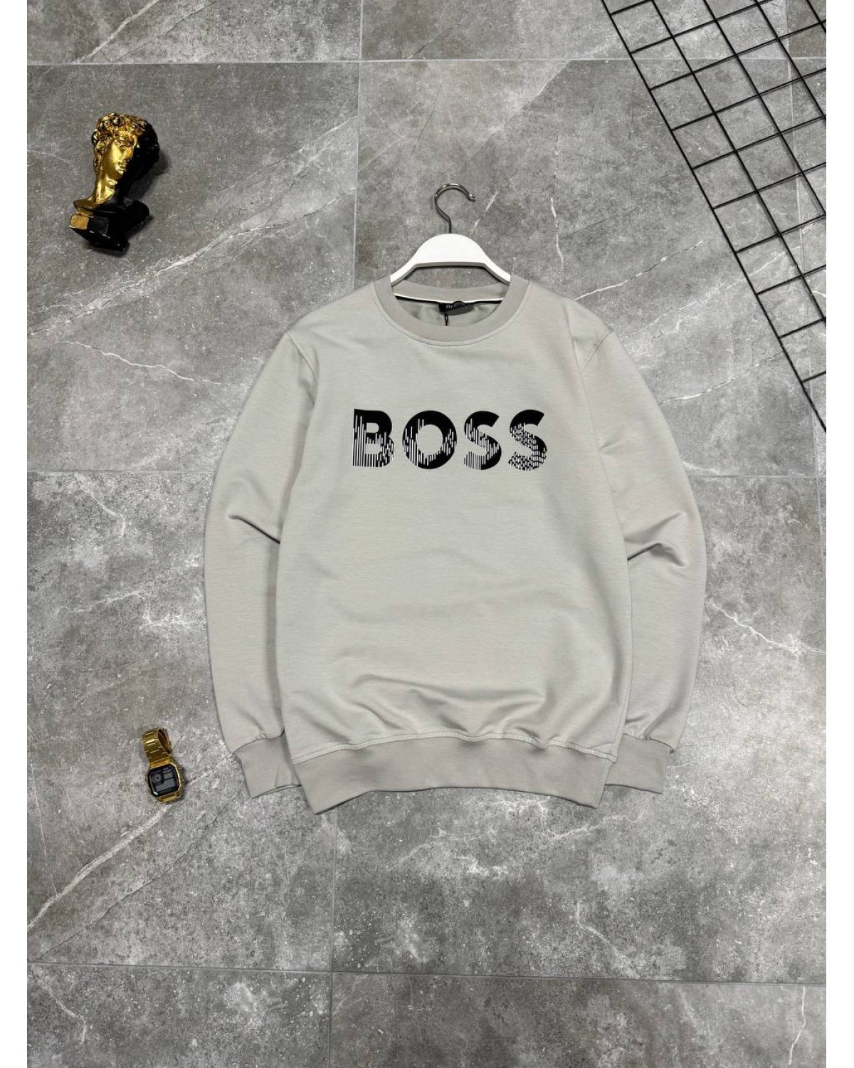 Світшот Hugo Boss сірий