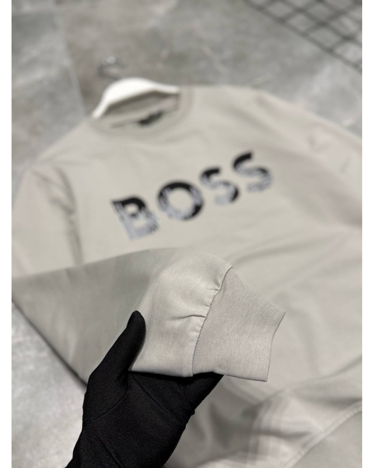 Світшот Hugo Boss сірий