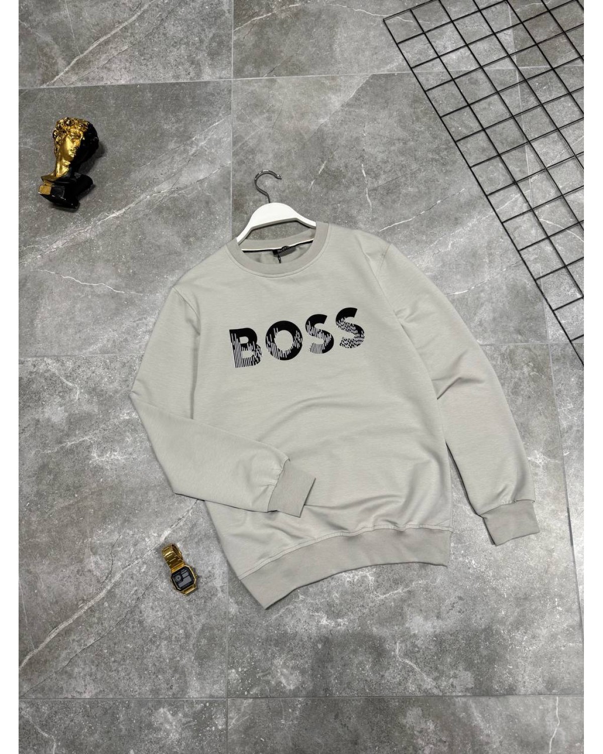 Світшот Hugo Boss сірий