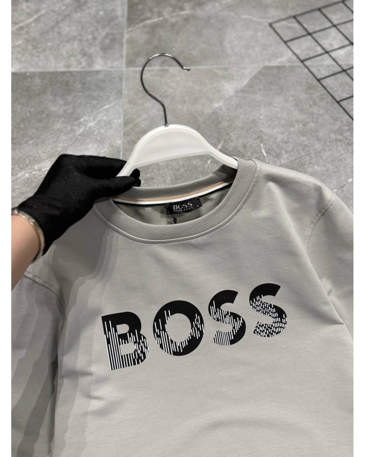 Світшот Hugo Boss сірий