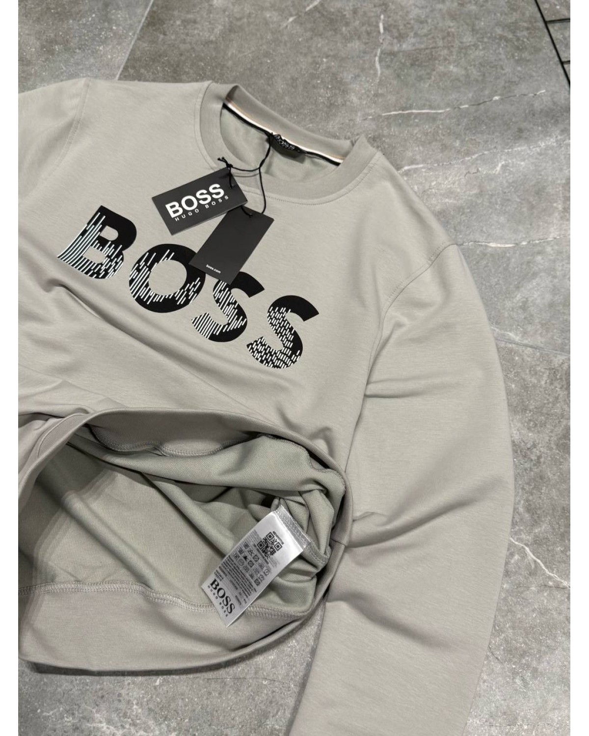 Світшот Hugo Boss сірий