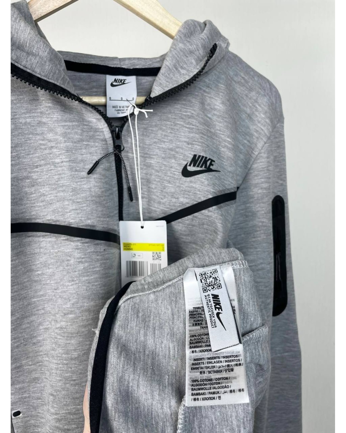 Зіп - худі Nike Tech Fleece сірий