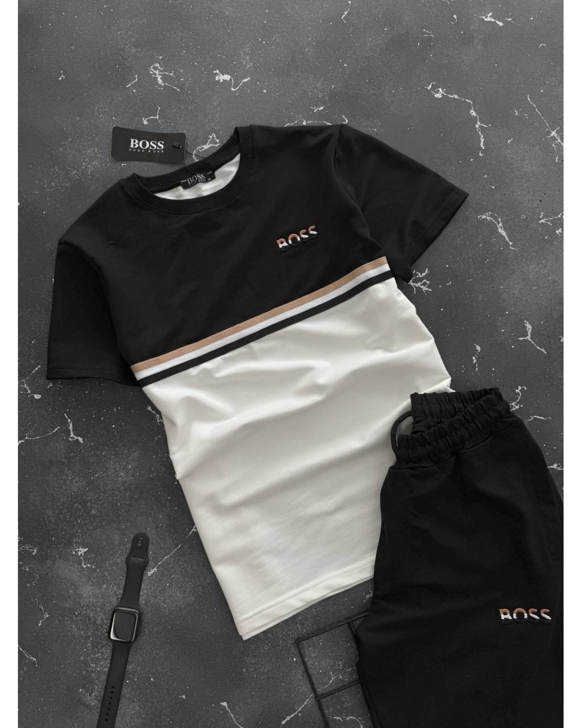 Костюм Hugo Boss чорно - білий