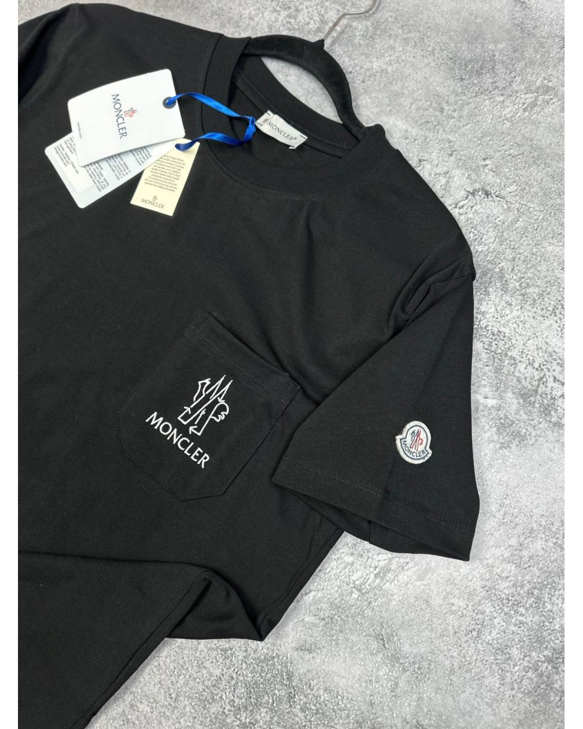 Футболка Moncler чорна