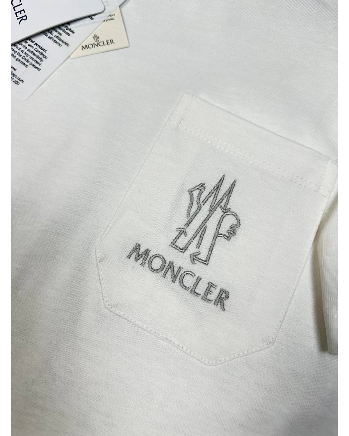 Футболка Moncler біла