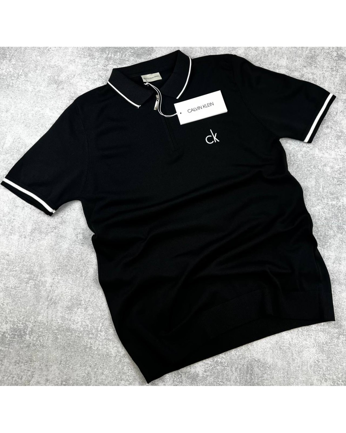 Футболка поло Calvin Klein чорна