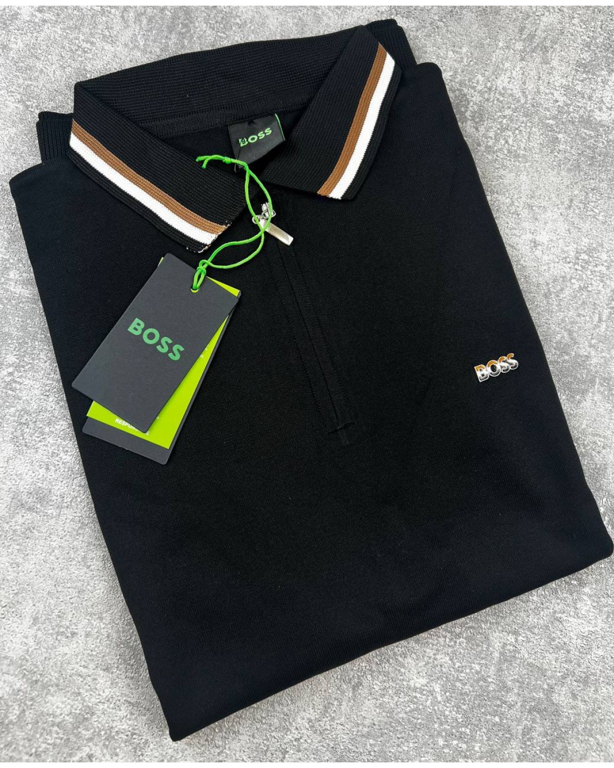 Футболка  поло Hugo Boss чорна