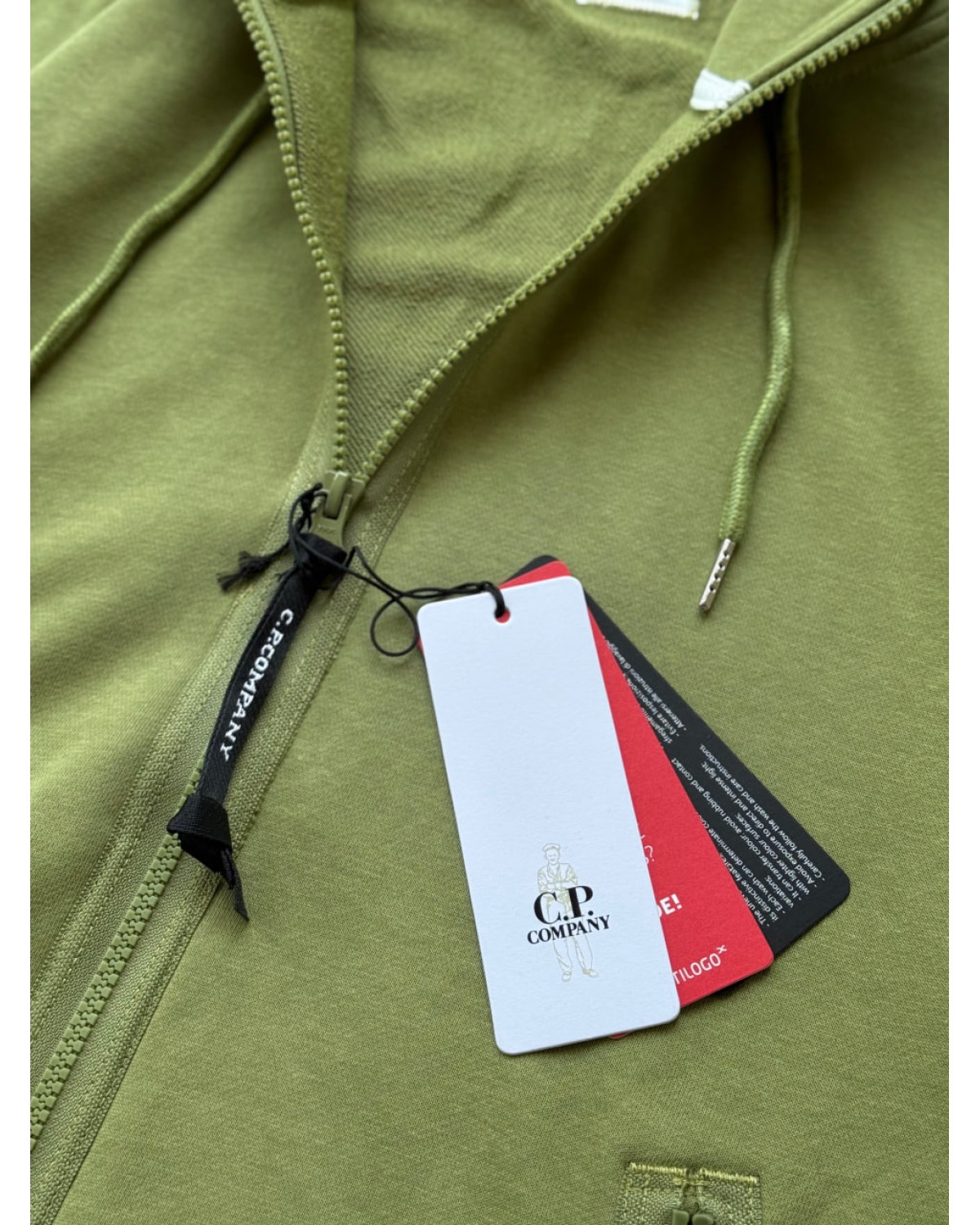 Зіп - худі C.P. Company  з овальними лінзами зелений
