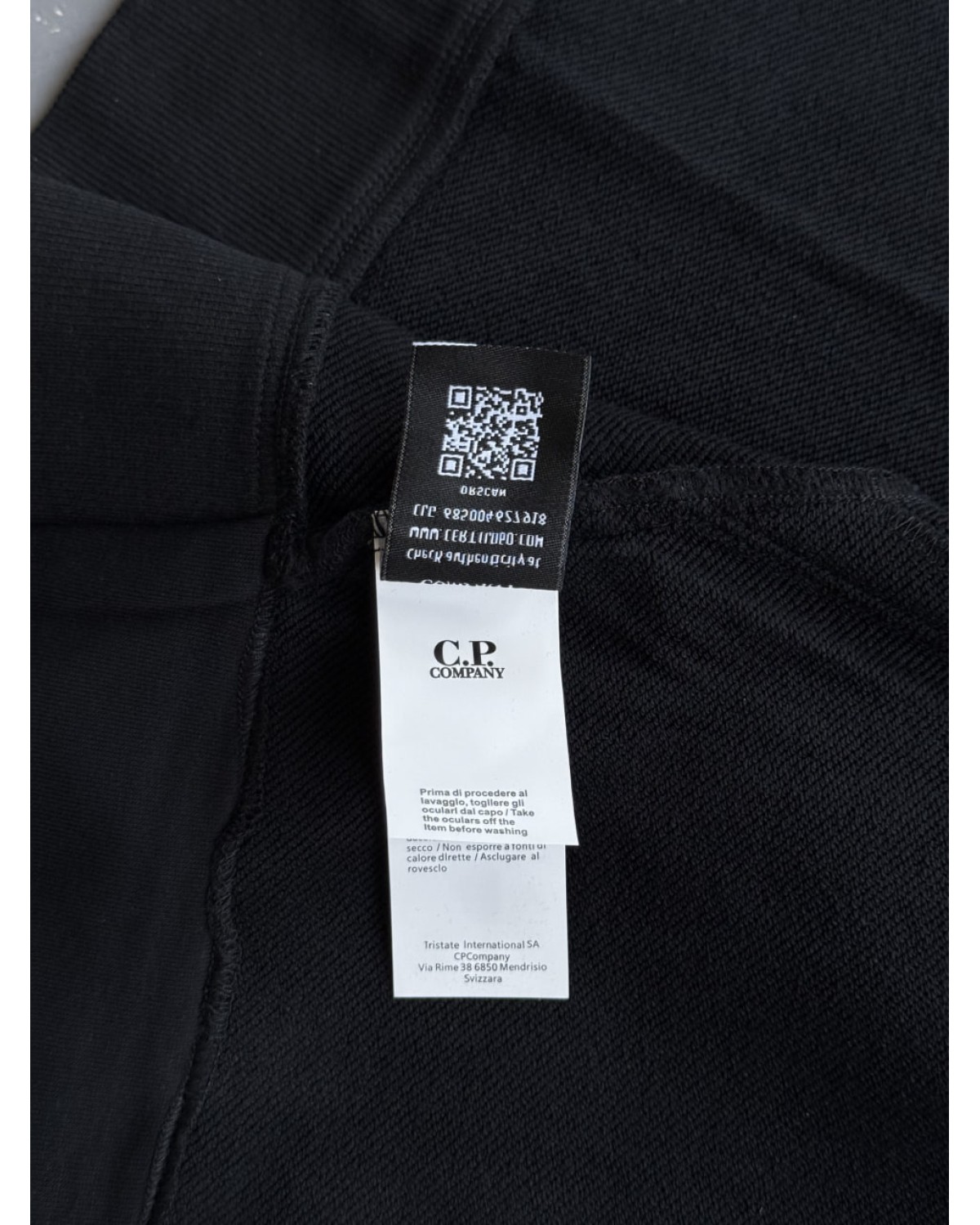 Зіп - худі C.P. Company з овальними лінзами чорний