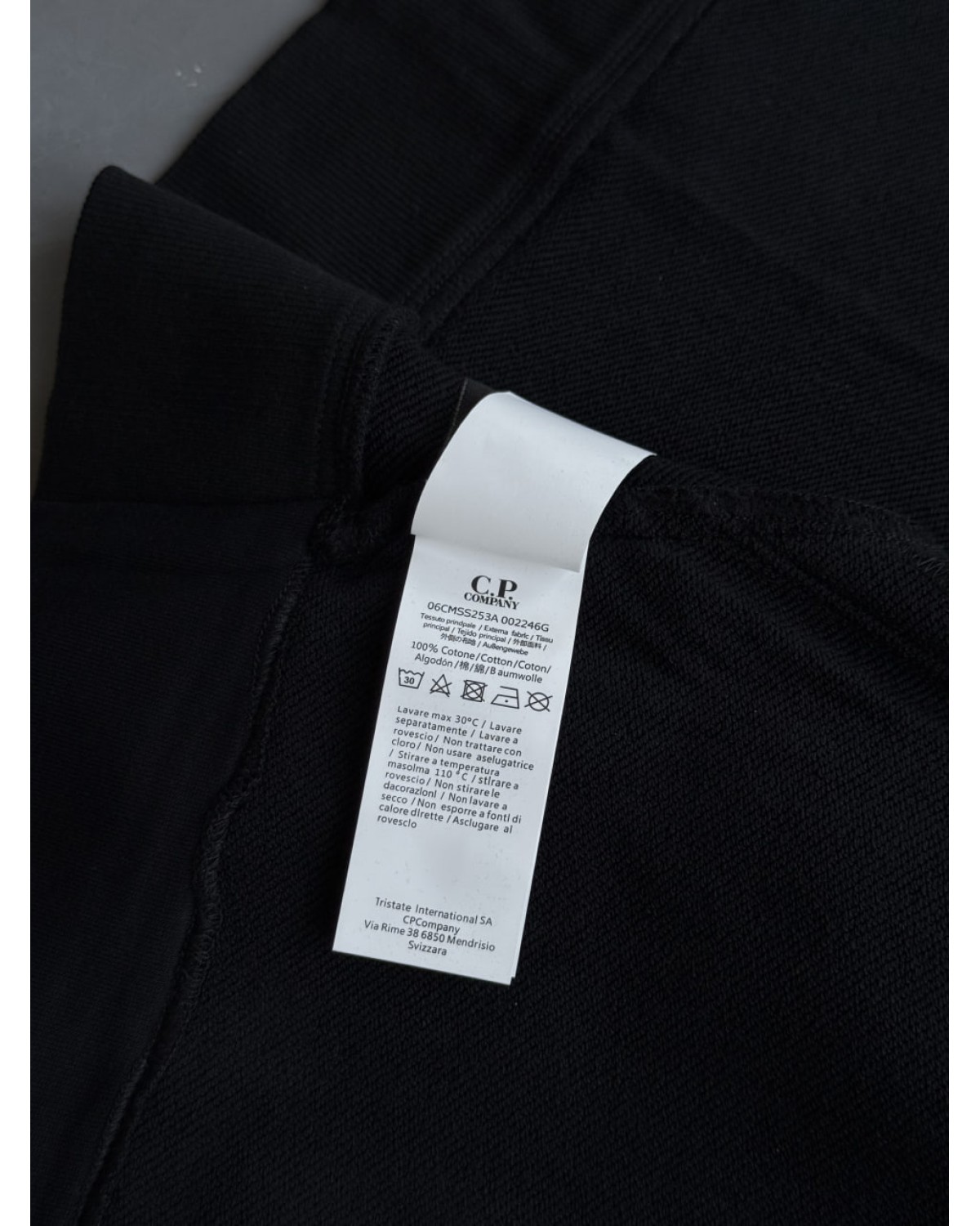 Зіп - худі C.P. Company з овальними лінзами чорний