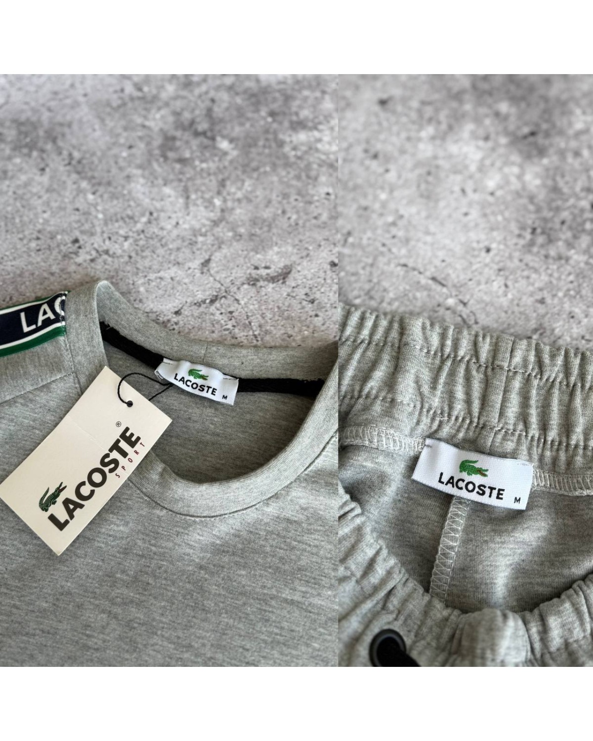 Комплект Lacoste сірий