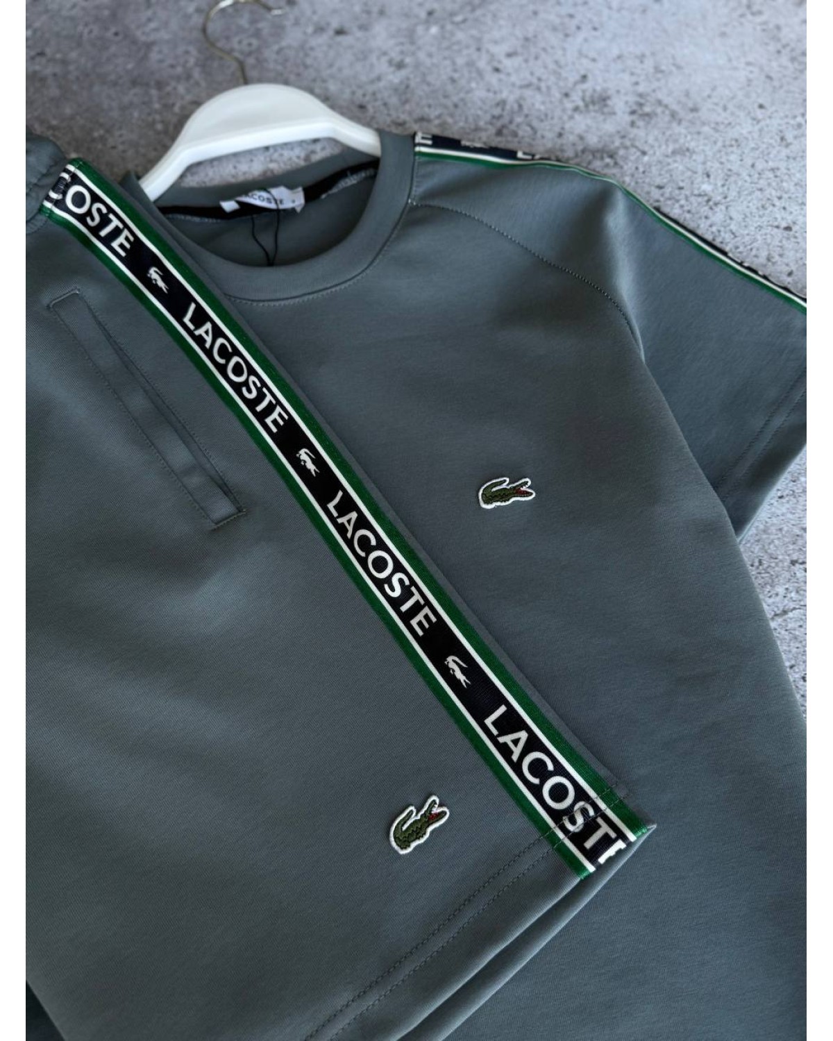 Комплект Lacoste темно - сірий