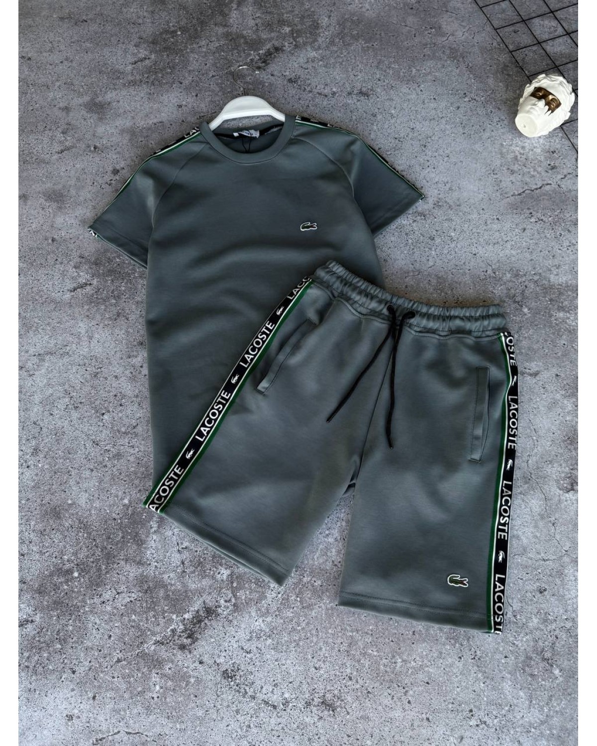 Комплект Lacoste темно - сірий