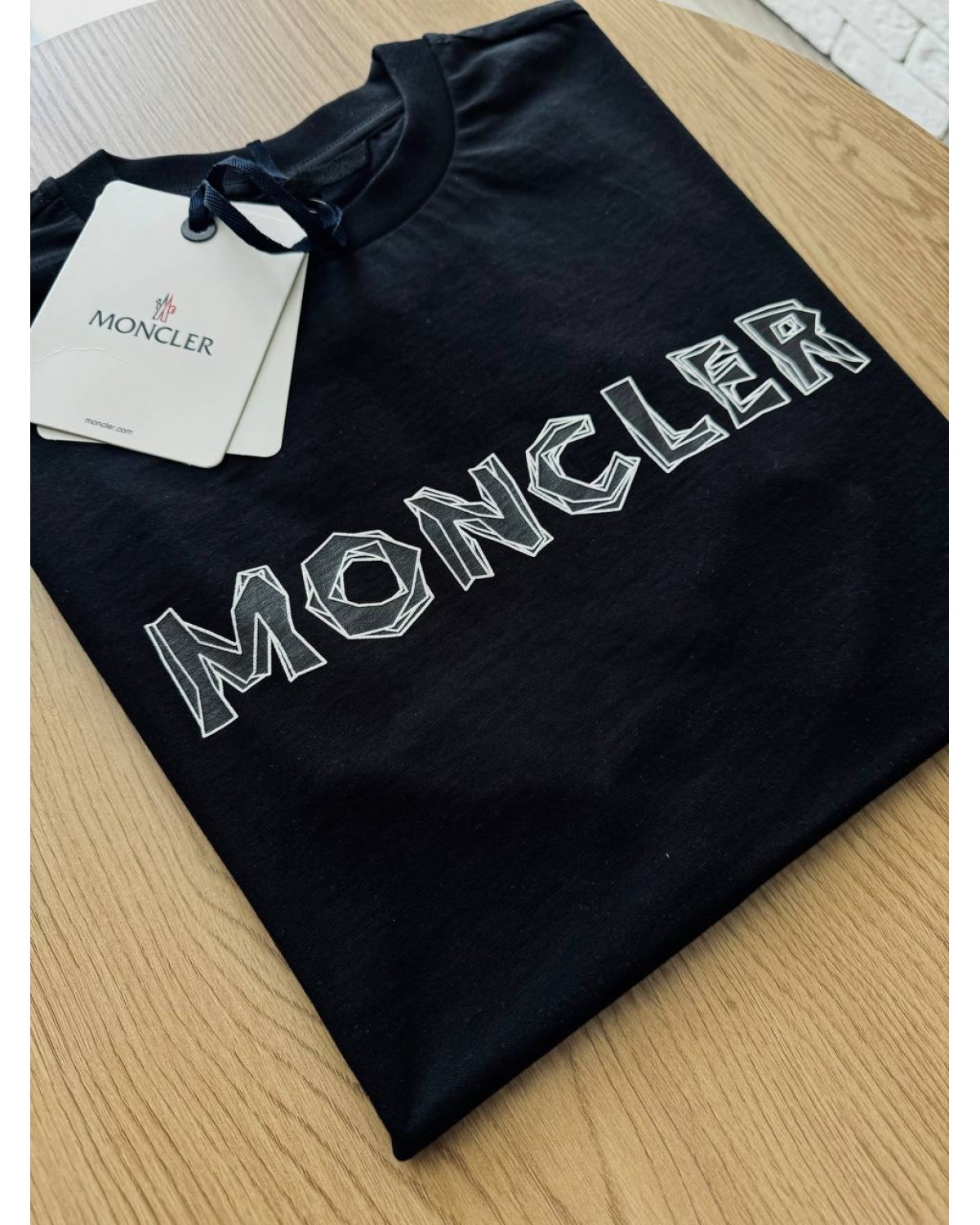 Футболка Moncler чорна
