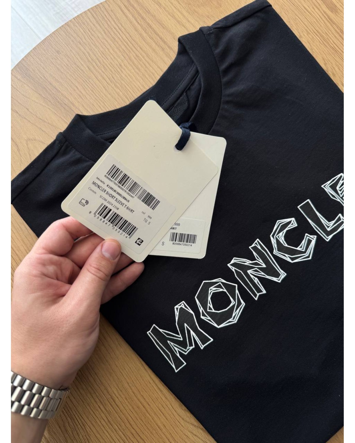 Футболка Moncler чорна
