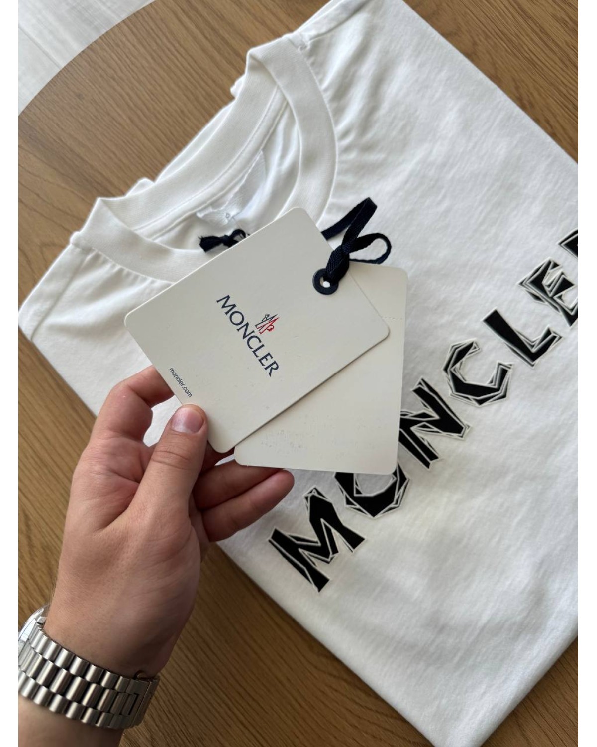 Футболка Moncler  біла
