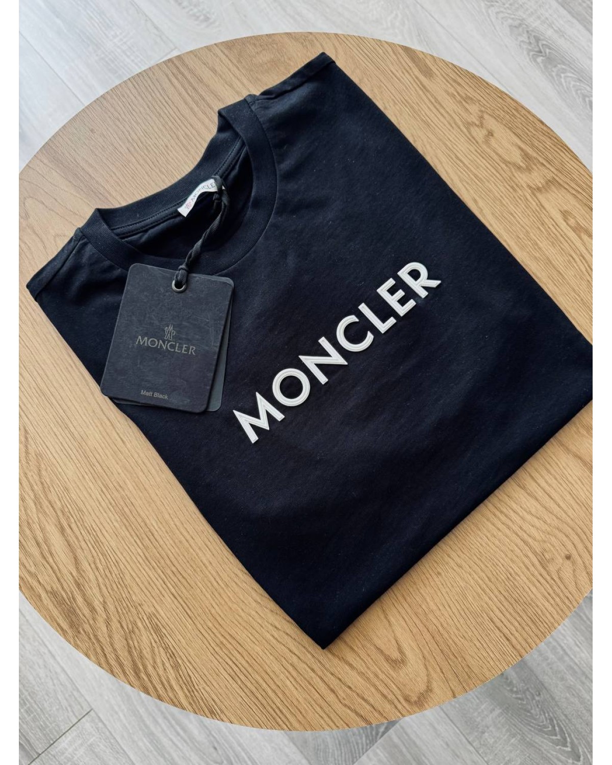 Футболка Moncler чорна