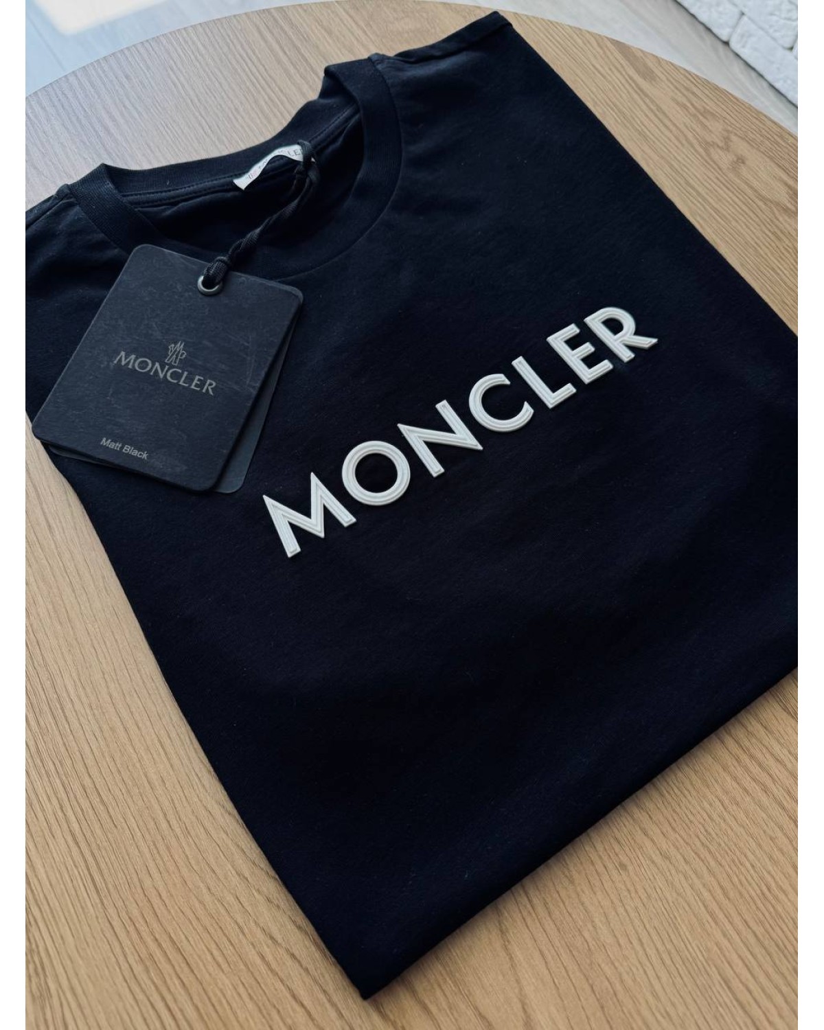 Футболка Moncler чорна