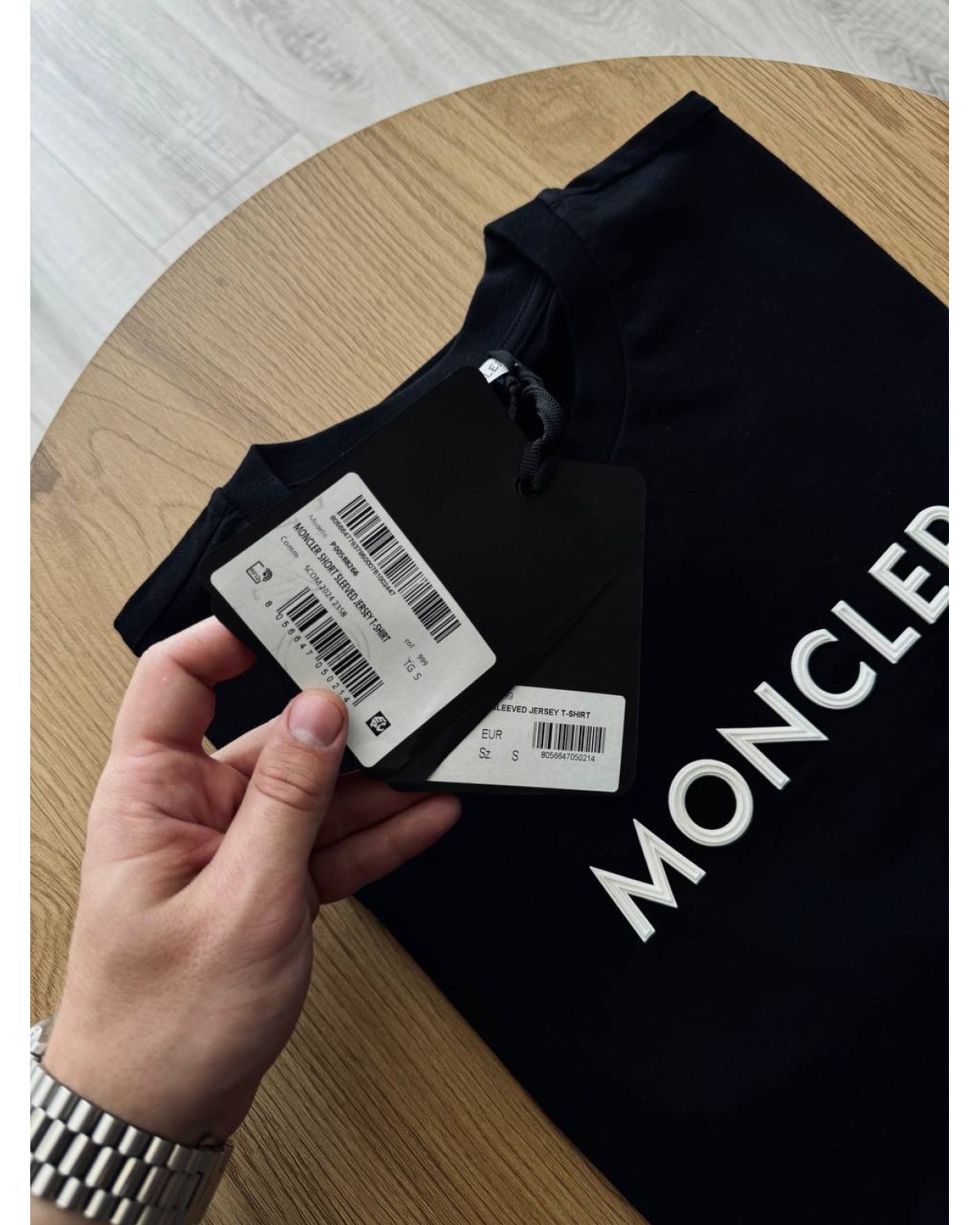 Футболка Moncler чорна