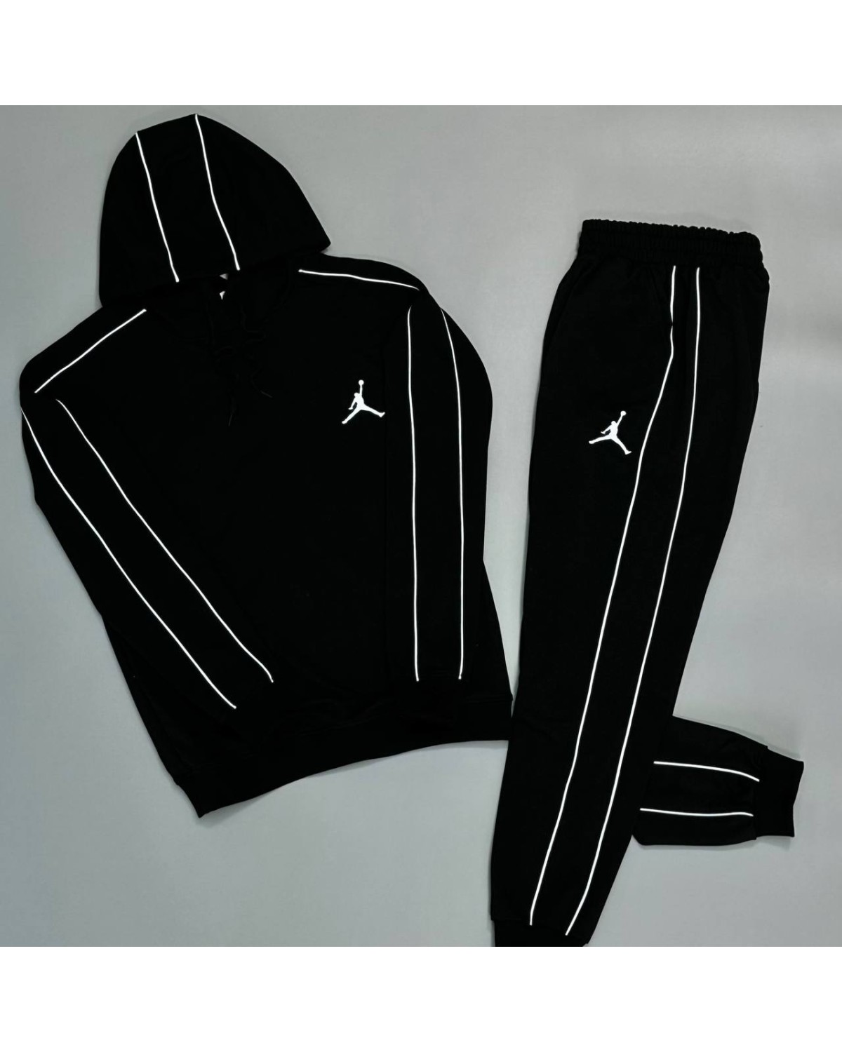 Комплект Air Jordan костюм х жилетка матова чорний