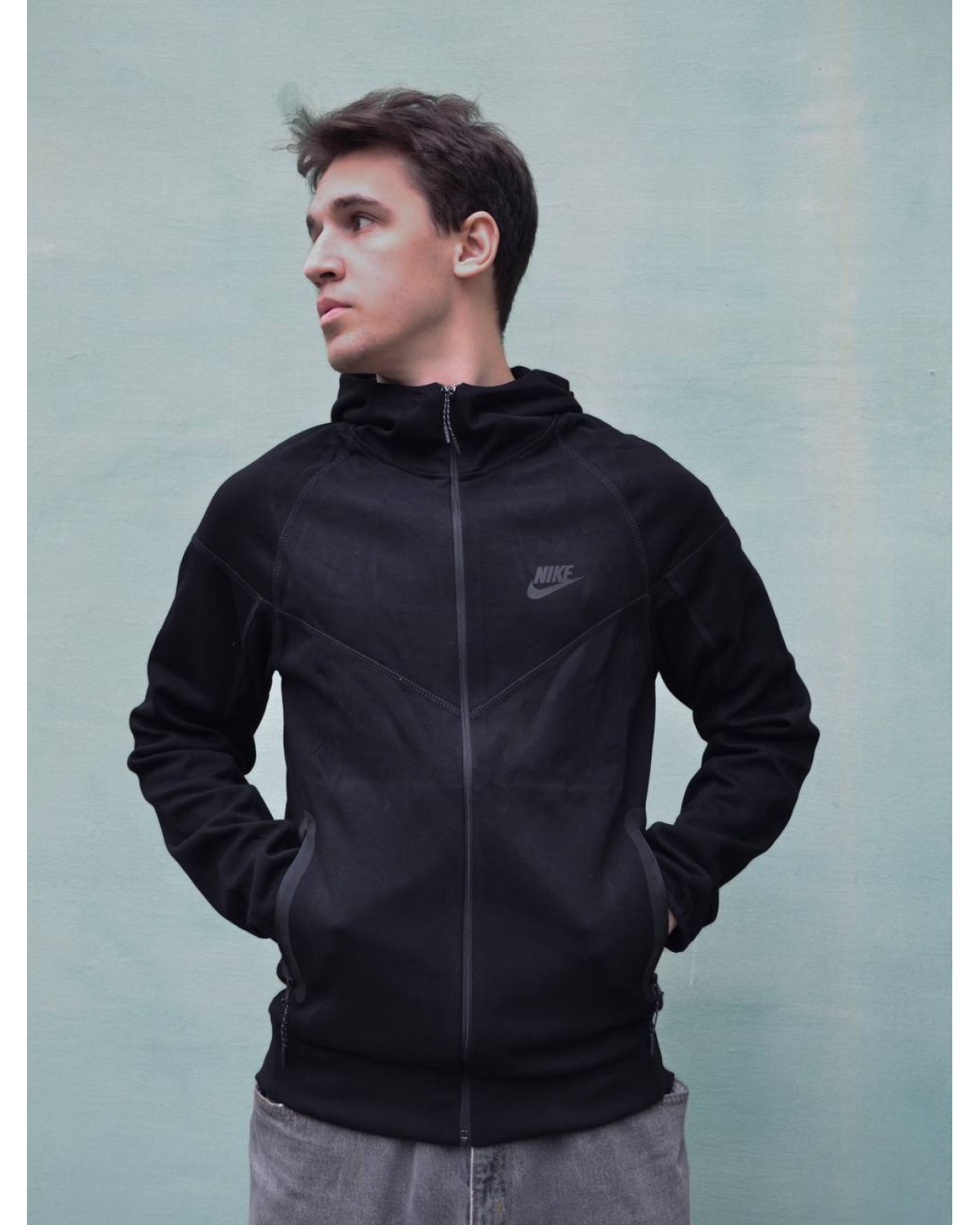 Зіп - худі Nike Tech Fleece чорне