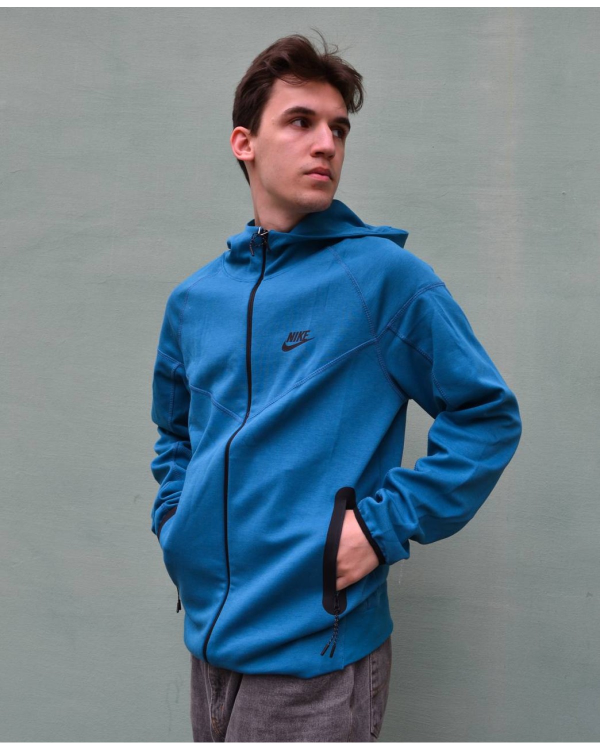 Зіп - худі Nike Tech Fleece синій