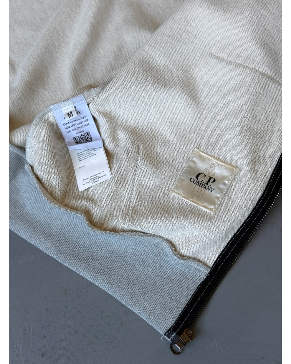 Зіп - худі C.P. Company сіре - меланж