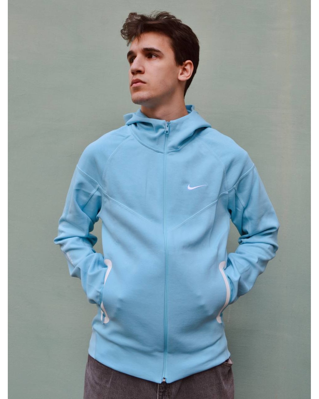 Зіп-худі блакитне Nike Nocta