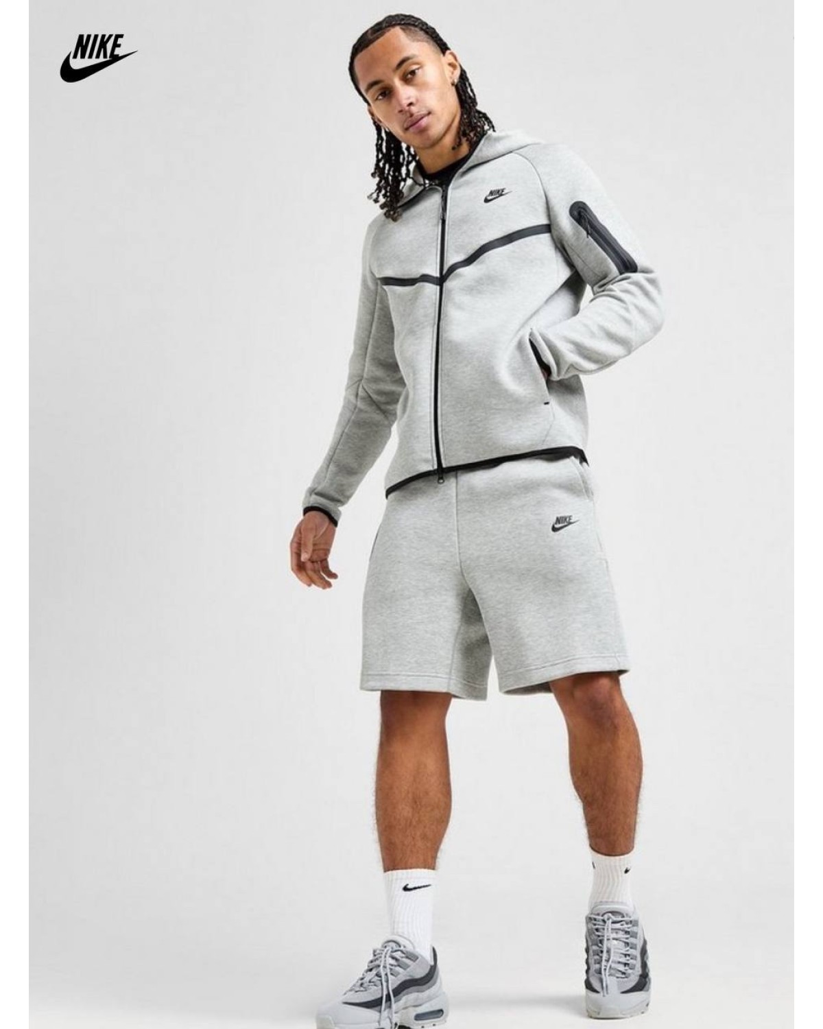 Шорти Nike Tech Fleece сірі