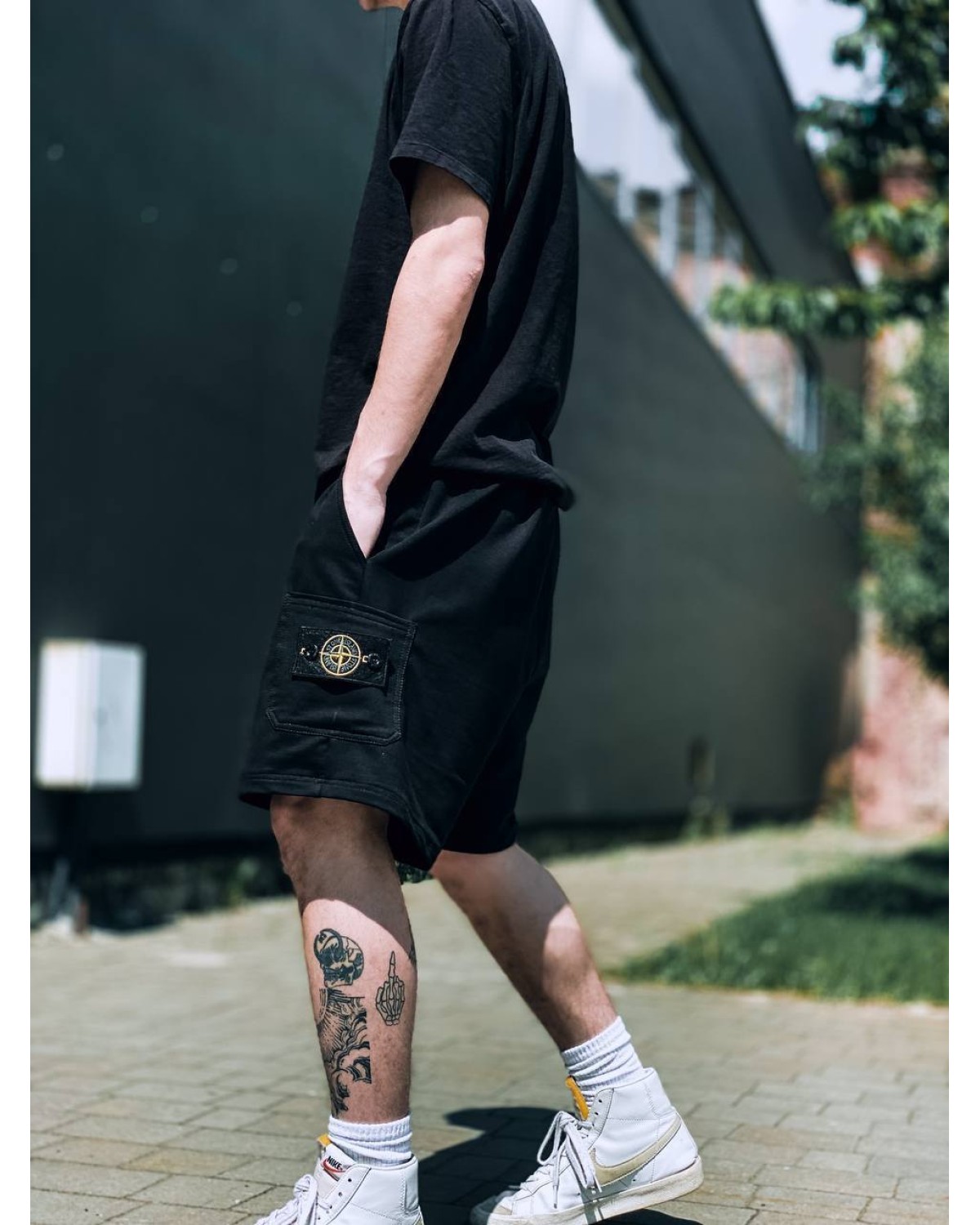 Шорти Stone Island чорні