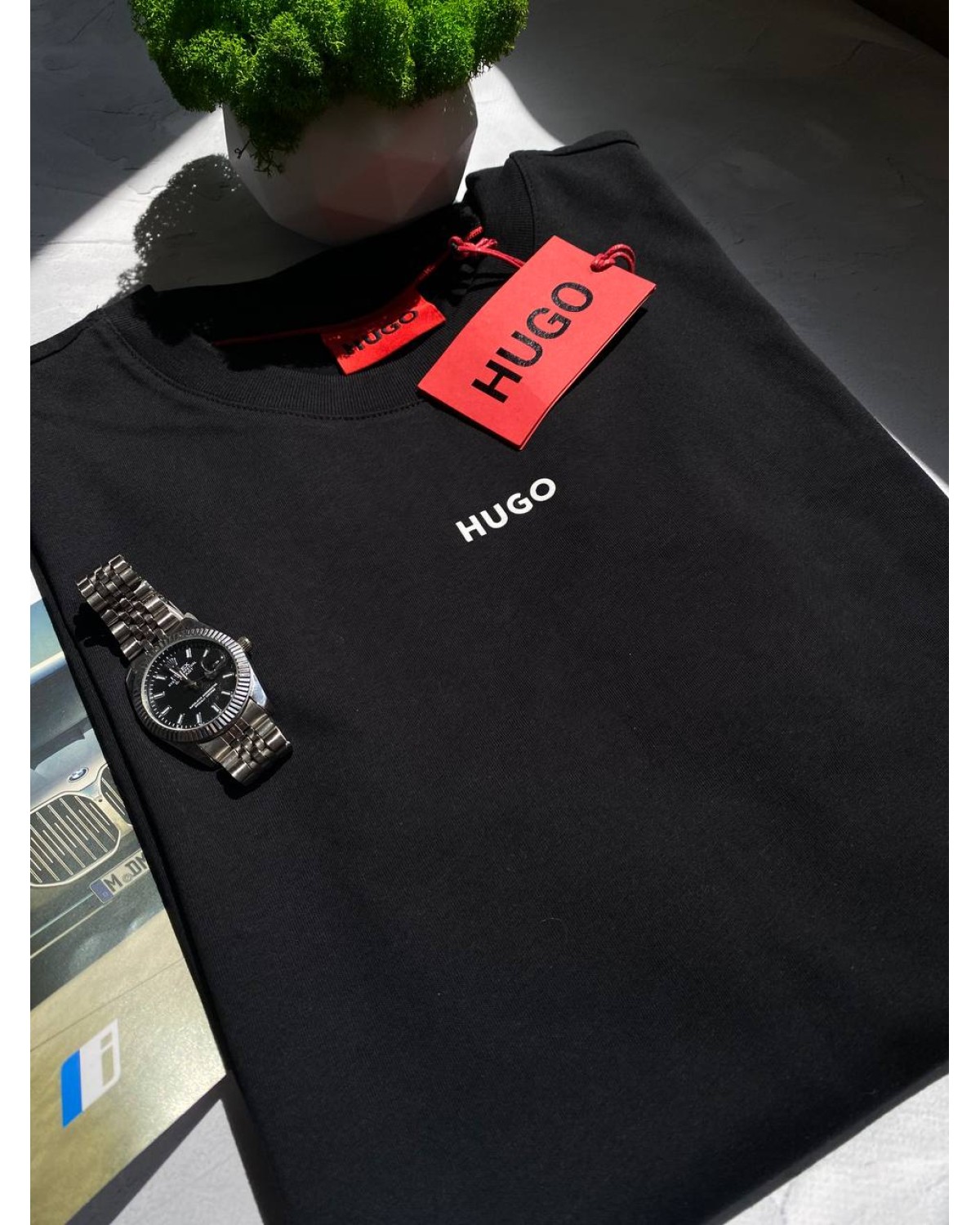 Футболка Hugo Boss чорна