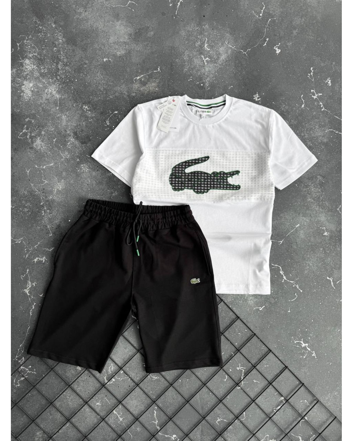 Комплект Lacoste чорно - білий