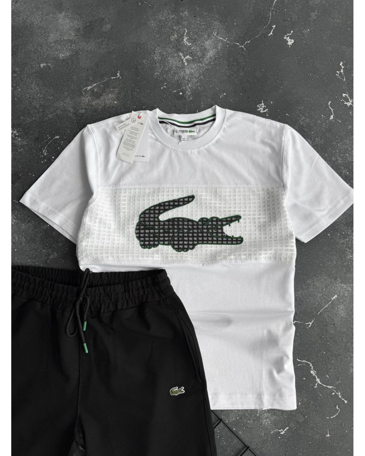 Комплект Lacoste чорно - білий