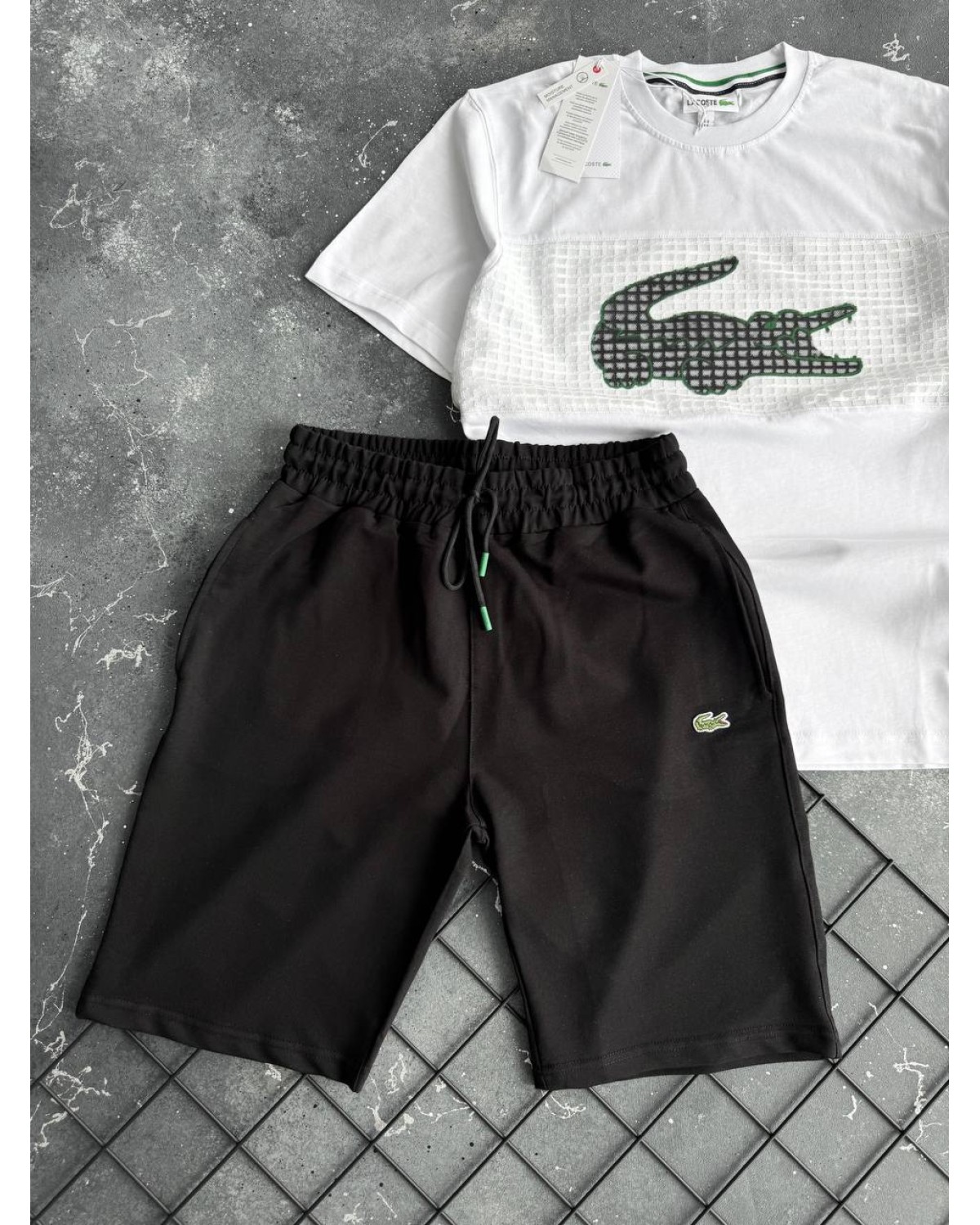 Комплект Lacoste чорно - білий