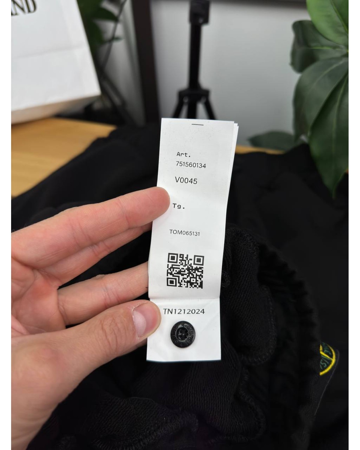 Шорти котонові Stone Island чорні