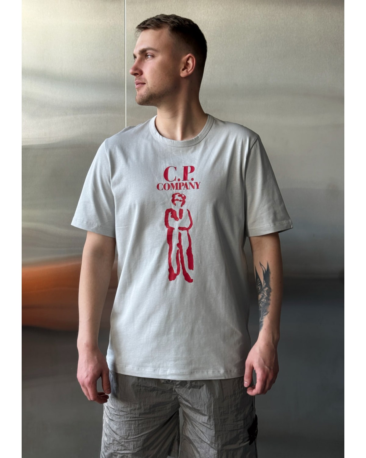 Футболка C.P. Company сіра