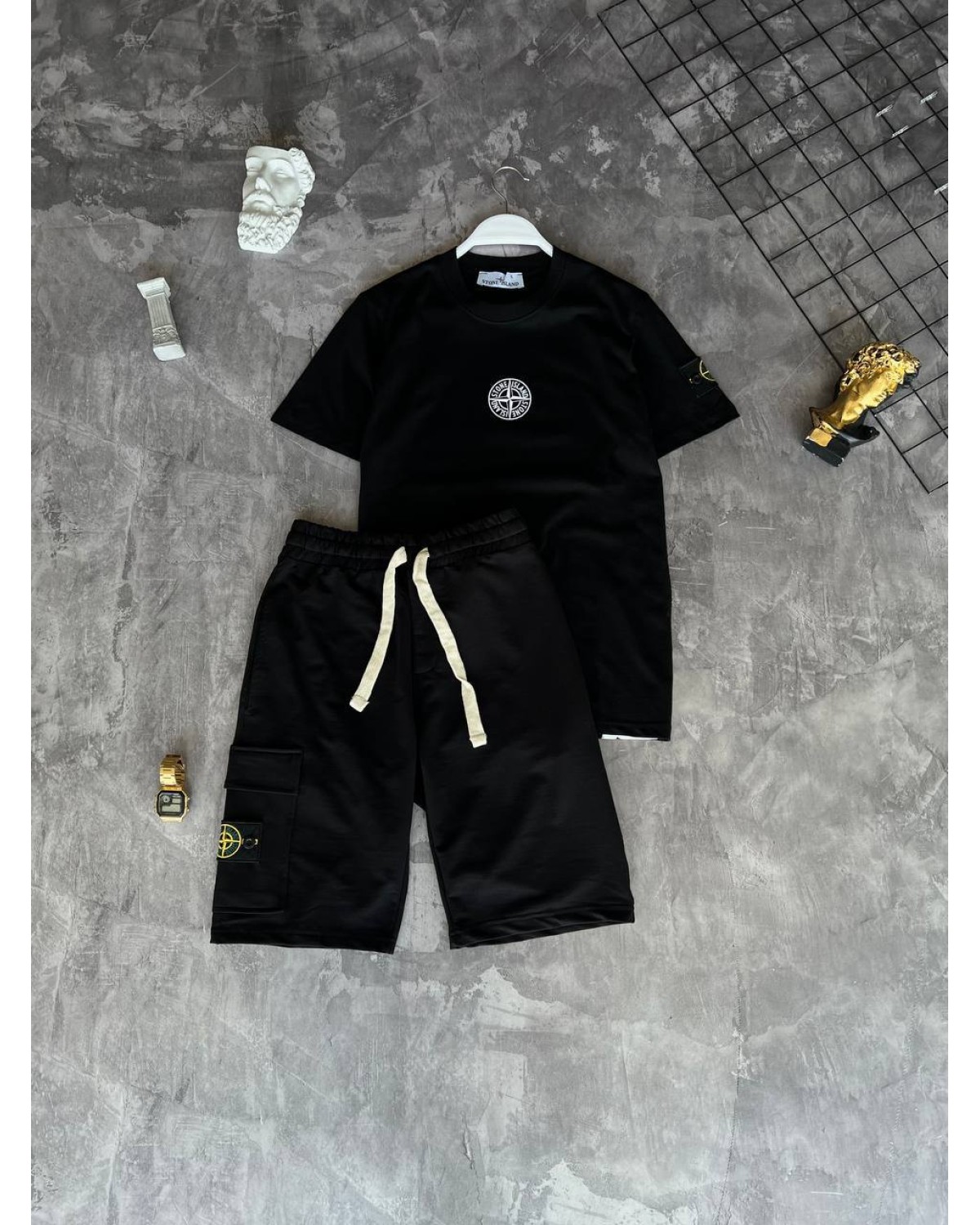 Комплект Stone Island чорний