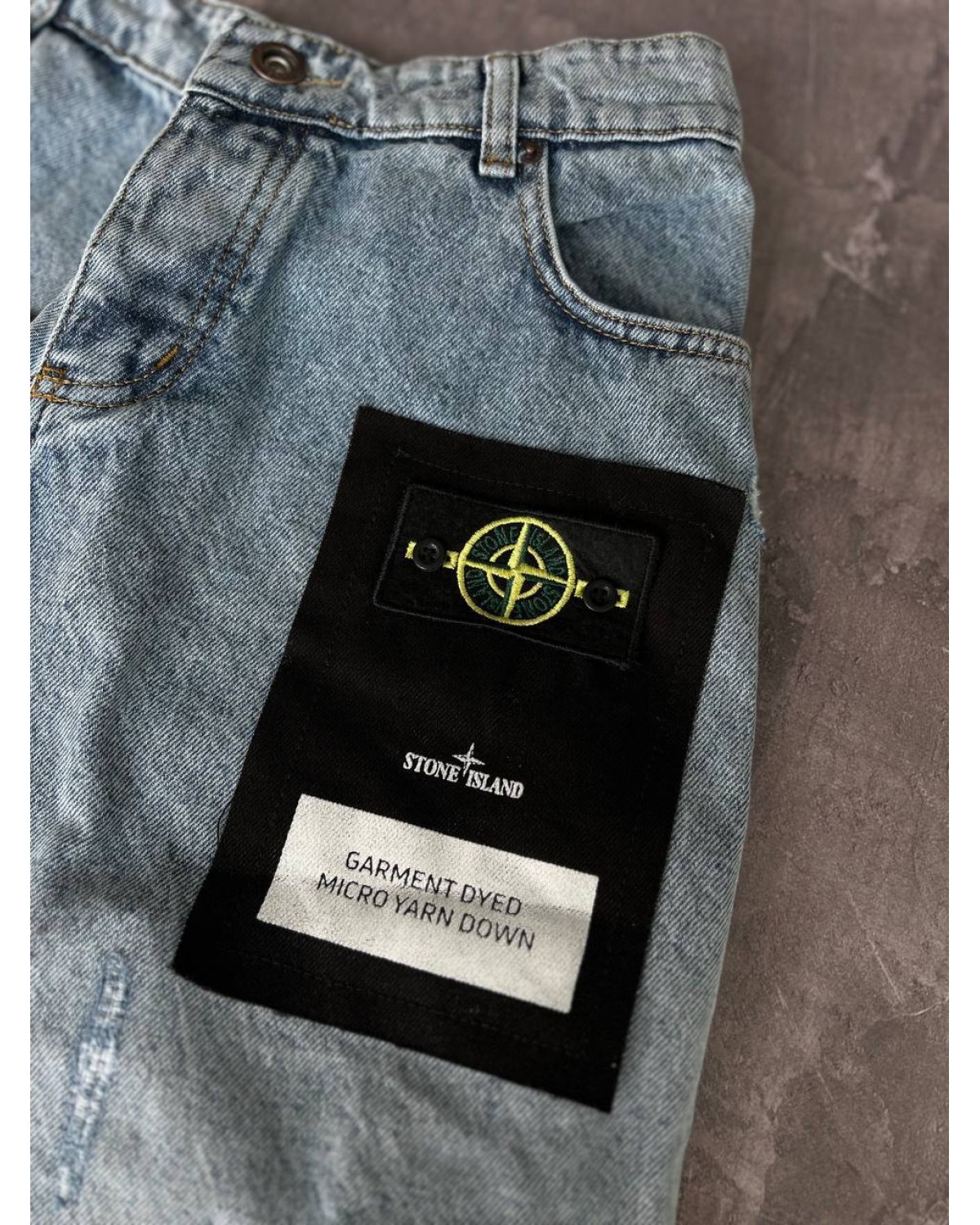 Джинсові шорти Stone Island сині