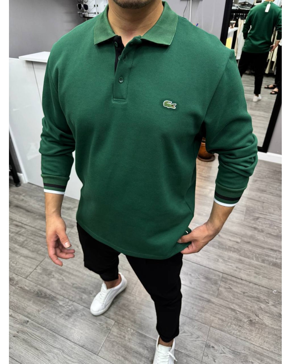 Світшот Lacoste зелений