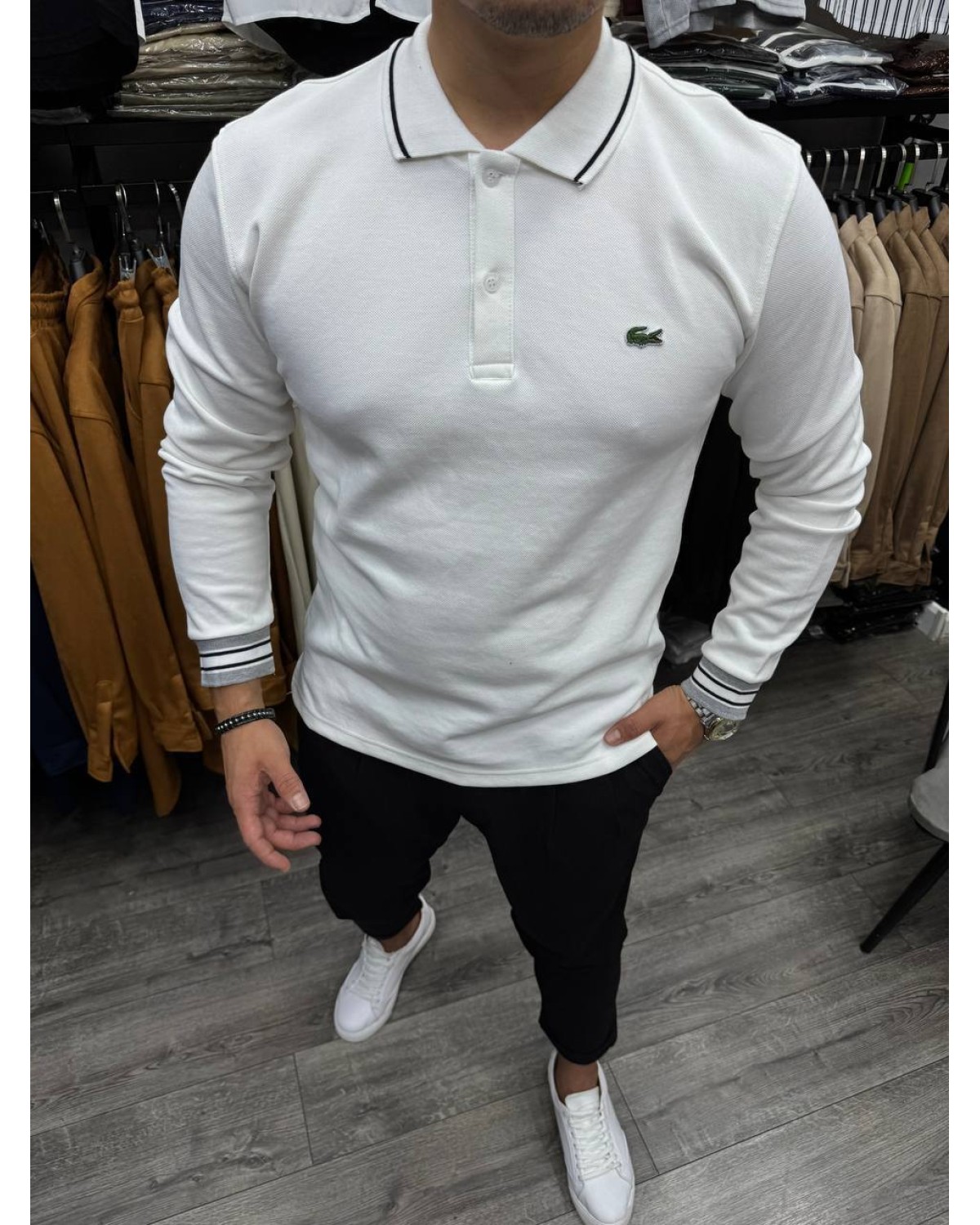 Світшот Lacoste білий