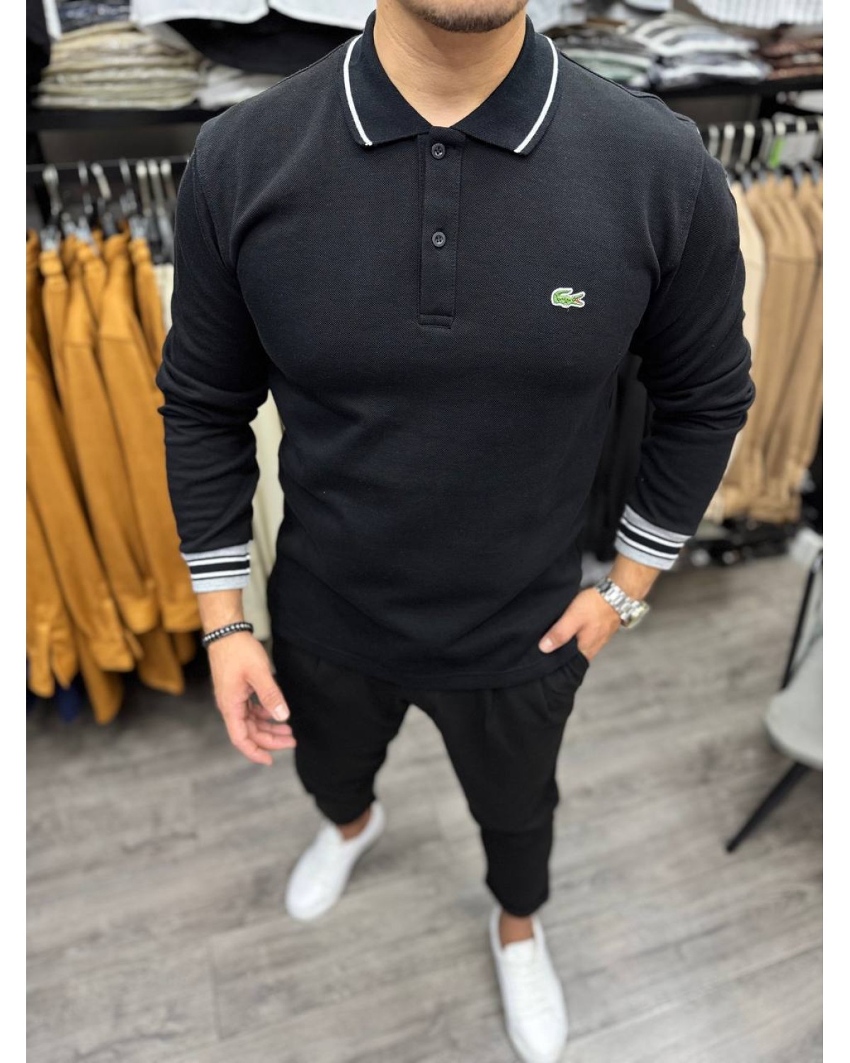 Світшот Lacoste чорний