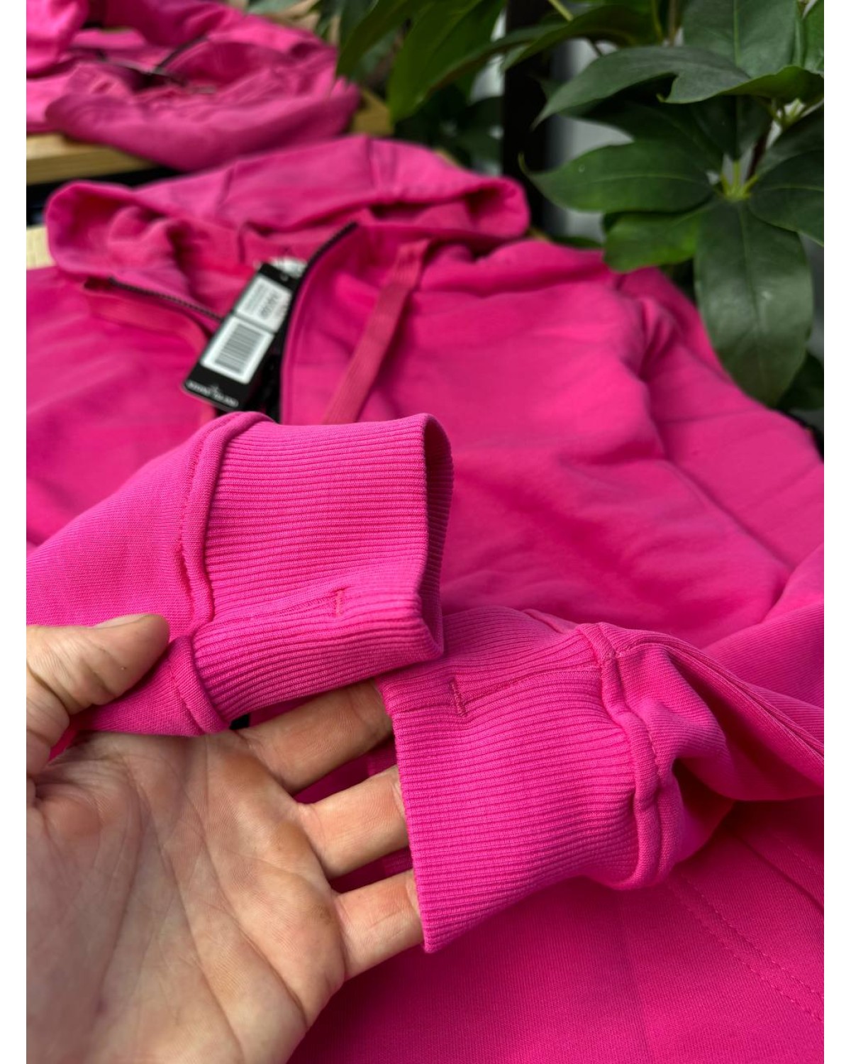 Зіп - худі Stone Island рожевий