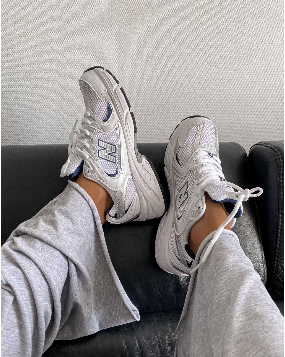 New Balance 530 White Silver Blue