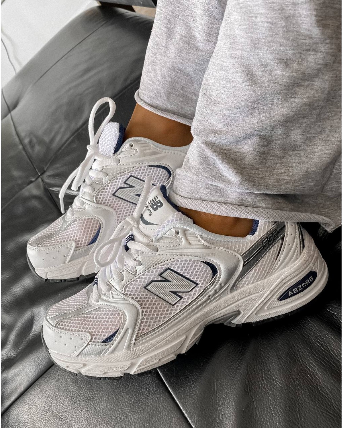 New Balance 530 White Silver Blue