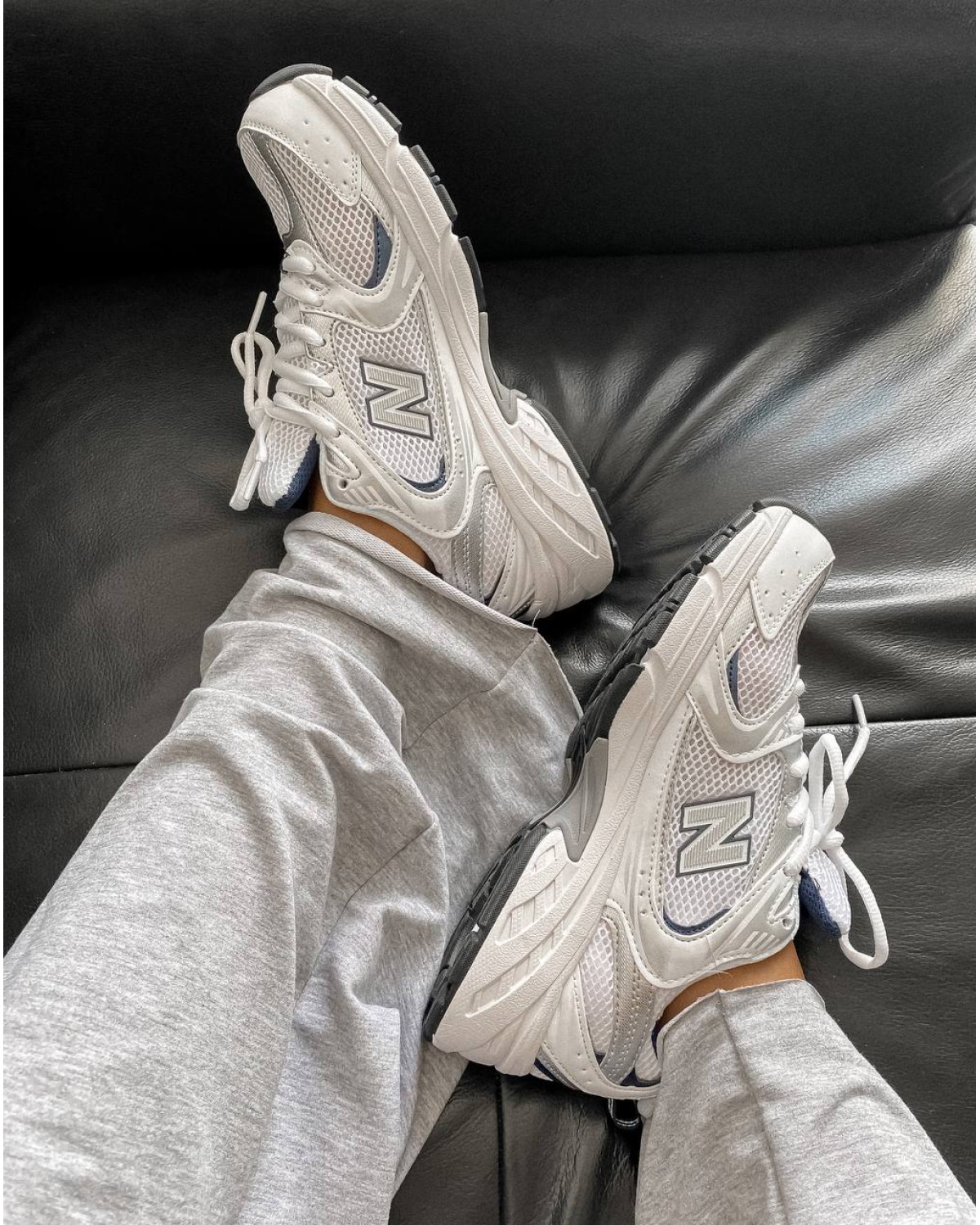 New Balance 530 White Silver Blue