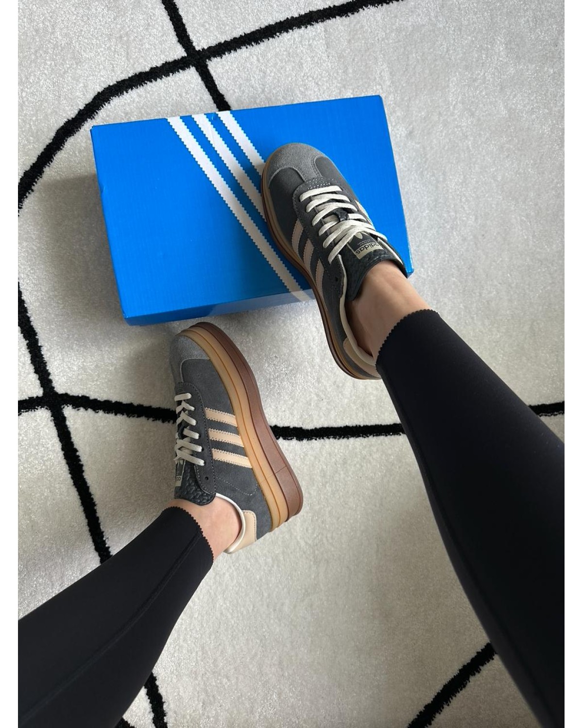 Adidas Gazelle Bold Grey Magic Beige Gum