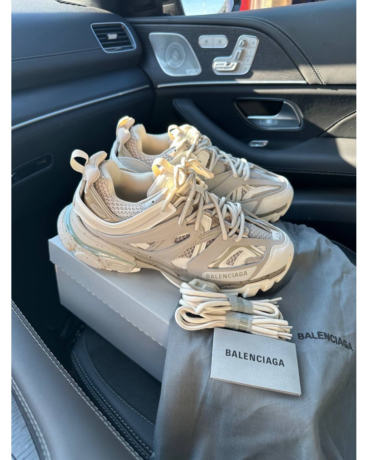Balenciaga Track Recycled Sole in Beige
