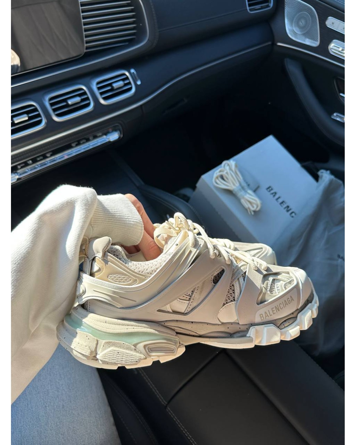 Balenciaga Track Recycled Sole in Beige